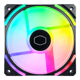 MasterFan SF120M ARGB 120mm, RGB LEDs, 2000 RPM, 62 CFM, 22 dBA, Cooling Fan