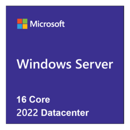Microsoft Windows Server 2022 Datacenter - Base License with media and key - 16 Core