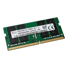 32GB HMAA4GS6AJR8N-XN, Dual-Rank, DDR4 3200MHz, CL22, SO-DIMM Memory