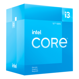 Core™ i3-12100F 4 (4P+0E) Cores 3.3 - 4.3GHz Turbo, LGA 1700, 89W MTP, Retail Processor