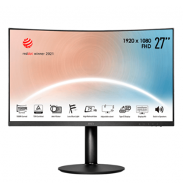 Modern MD271CP 27&quot;, Full HD 1920 x 1080 IPS LED, 5ms, 75Hz, Black, Curved LCD Monitor