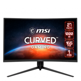 Optix G271CQP 27&quot;, WQHD 2560 x 1440, VA LED, 1ms, 165Hz, FreeSync™ Premium, Black, Curved LCD Monitor