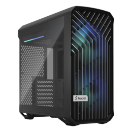 Torrent Compact RGB Light, Tempered Glass, No PSU, E-ATX, Black, Mid Tower Case