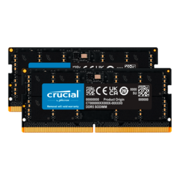 64GB (2 x 32GB) DDR5 4800MHz, CL40, SO-DIMM Memory