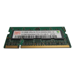 512MB HYMP564S64CP6-Y5 DDR2 667MHz, SO-DIMM Memory