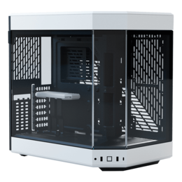 Y60 Tempered Glass, No PSU, E-ATX, Black/White, Mid Tower Case