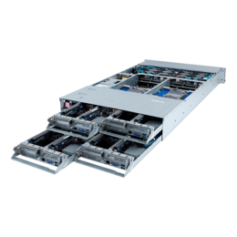 GIGABYTE H262-PC2, 3rd Generation Intel® Xeon® Scalable Processors, SATA/SAS/NVMe, 4-Node, 2U Rackmount Server Computer
