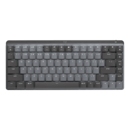 MX MECHANICAL Mini, Tactile Quiet Switches, Wireless 2.4/Bluetooth, Graphite, Mechanical Gaming Keyboard