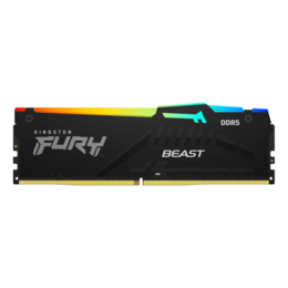 8GB FURY Beast DDR5 5600MHz, CL40, Black, RGB LED, DIMM Memory