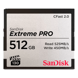 512GB Extreme PRO CFast 2.0 Memory Card