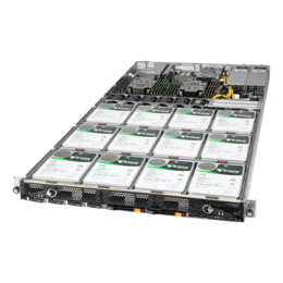 Supermicro Storage SuperServer SSG-610P-ACR12N4H, Dual 3rd Gen Intel® Xeon® Scalable, SATA/SAS/NVMe, 1U Rackmount Server Computer