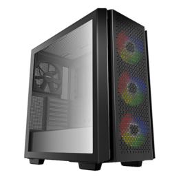 CG560, Tempered Glass, No PSU, E-ATX, Black, Mid Tower Case