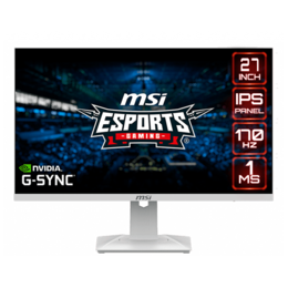 Optix G274RW 27&quot;, Full HD 1920 x 1080 IPS LED, 1ms, 170Hz, G-SYNC® Compatible, White, LCD Gaming Monitor