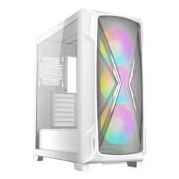 DP505, Tempered Glass, No PSU, E-ATX, White, Mid Tower Case