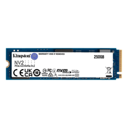 250GB NV2, 3000 / 1300 MB/s, 3D QLC NAND, PCIe NVMe 4.0 x4, M.2 2280 SSD