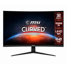Optix G321CUV 31.5&quot;, 4K Ultra HD 3840 x 2160 VA LED, 4ms, 60Hz, Adaptive-Sync, Black, HDR Curved LCD Monitor