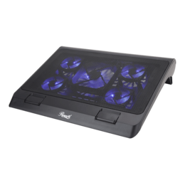 Blue LED Light Laptop up to 12-17&quot;, Black, Cooling Pad