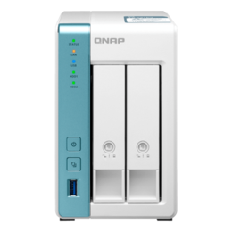 QNAP TS-231P3-2G (2TB HDD Included), AnnapurnaLabs Alpine AL314 Processor, 2-Bay, SATA, NAS Server Storage System