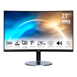 Pro MP272C 27&quot;, Full HD 1920 x 1080 VA LED, 1ms, 75Hz, Black, Curved LCD Monitor