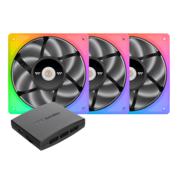 TOUGHFAN 14 RGB 3 x 140mm, w/ Controller, RGB LEDs, 2000 RPM, 107 CFM, 30.7 dBA, Cooling Fans