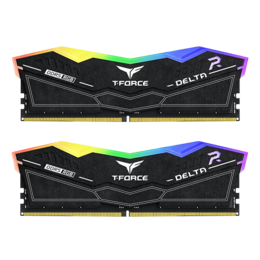 32GB (2 x 16GB) T-FORCE DELTA RGB DDR5 6200MHz, CL38, Black, RGB LED, DIMM Memory