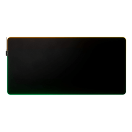 QcK Prism Cloth RGB (3XL), Cloth, Silicon Rubber base, Black, Gaming Mouse Mat