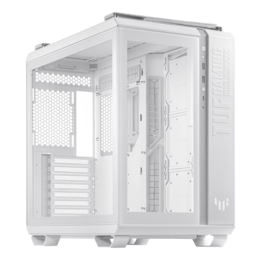 TUF Gaming GT502, Tempered Glass, No PSU, ATX, White, Mid Tower Case