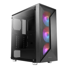 NX320, Tempered Glass, No PSU, ATX, Black, Mid Tower Case