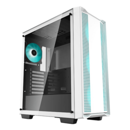CC560 WH, Tempered Glass, No PSU, ATX, White, Mid Tower Case