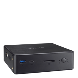 Slim Desktop PC - Shuttle NC10U, Intel® Celeron® 4205U processor, Intel® UHD 610 Graphics, Slim Semi-ruggedized Computer