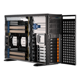 Gpu Server - Supermicro SuperServer SYS-741GE-TNRT, Dual 4th/5th Gen. Intel® Xeon® Scalable Processors, NVMe/SATA, Tower GPU Server Computer