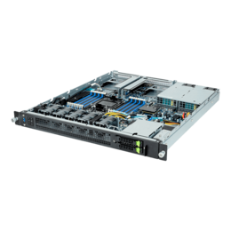 1U Rack Server - GIGABYTE E163-S30 (rev. AAB1), 4th/5th Gen. Intel® Xeon® Scalable Processors,  NVMe/SATA, 1U Rackmount Server Computer