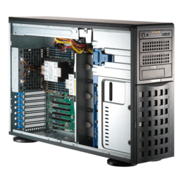Tower Server - Supermicro SuperServer SYS-741P-TRT, Dual 4th/5th Gen. Intel® Xeon® Scalable Processors, NVMe/SATA/SAS, Tower Server Computer
