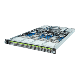 1U Rack Server - GIGABYTE S183-SH0 (rev. AAJ1), Dual 4th/5th Gen. Intel® Xeon® Scalable Processors, NVMe, 1U Rackmount Server Computer