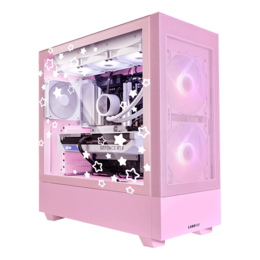 Gaming Desktop - AMD Ryzen™ 7000/8000/9000 Series processors, 205 MESH C, Custom Blissful Pink Gaming PC