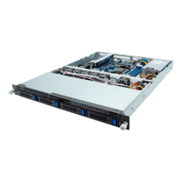 1U Rack Server - GIGABYTE R123-C00 (rev. AA01), AMD EPYC™ 4005/4004 / Ryzen™ 7000 Series Processors, SATA/NVMe, 1U Rackmount Server Computer