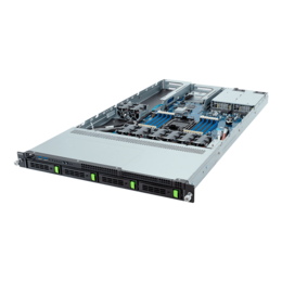 1U Rack Server - GIGABYTE R163-SG0 (rev. AAC1), 4th/5th Gen. Intel® Xeon® Scalable Processors, NVMe/SATA/SAS, 1U Rackmount Server Computer