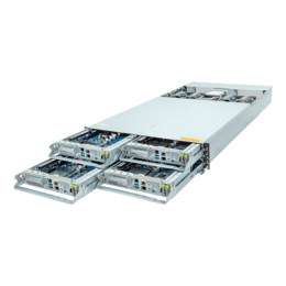 2U Rack Server - GIGABYTE H253-Z10 (rev. AAP1), Quad AMD EPYC™ 9005/9004 Series Processors, NVMe, 4-Node, 2U Rackmount Server Computer