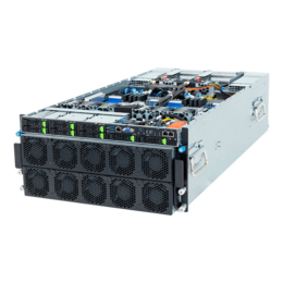 Gpu Server - GIGABYTE G593-ZX1 (rev. AAX1), Dual AMD EPYC™ 9005/9004 Series Processors, NVMe/SATA, 5U GPU Rackmount Server Computer