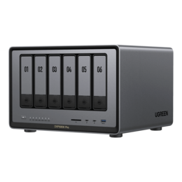 Storage Server - UGREEN DXP6800 Pro (Diskless), Intel® Core™ i5-1235U Processor, 6-Bay, NVMe/SATA, NAS Server Storage System