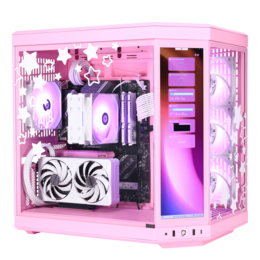 Gaming Desktop - AMD Ryzen™ 7000/8000/9000 Series processors, Custom Blissful Pink Gaming PC