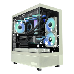 Gaming Desktop - AMD Ryzen™ 7000/8000/9000 Series processors, View 270 Plus, Custom Blissful Green Gaming PC