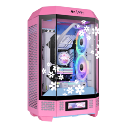 Gaming Desktop - AMD Ryzen™ 7000/8000/9000 Series processors, Custom Blissful Pink Micro Tower Gaming PC