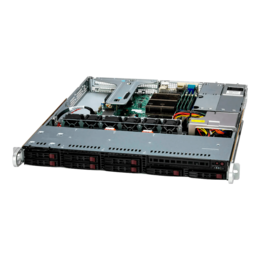 1U Rack Server - Supermicro Mainstream SuperServer SYS-111R-M, Intel® Xeon® 6300 Series/E-2400 Processors, NVMe/SATA/SAS, 1U Rackmount Server Computer