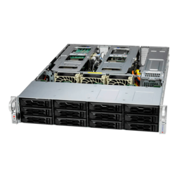 2U Rack Server - Supermicro CloudDC SuperServer SYS-621C-TN12R-1, Dual 4th/5th Gen. Intel® Xeon® Scalable Processors, NVMe/SATA/SAS 2U Rackmount Server Computer