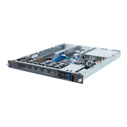 1U Rack Server - GIGABYTE E133-X10-AAA1, Intel® Xeon® 6300 Series/E-2400 Processors, NVMe/SATA, 1U Rackmount Server Computer