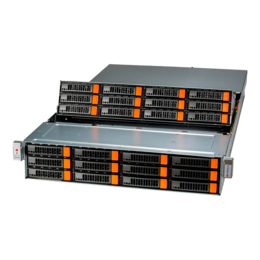 2U Rack Server - Supermicro Storage A+ Server ASG-2015S-E1CR24L-01-G2 2U Rackmount, Gold Series version with pre-configured components server