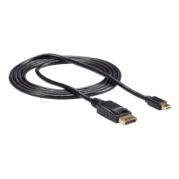 6ft (2m) Mini DisplayPort to DisplayPort 1.2 Cable - 4K x 2K UHD Mini DisplayPort to DisplayPort Adapter Cable - Mini DP to DP Cable for Monitor - mDP to DP Converter Cord