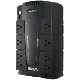 Standby CP550SLG, 550VA/330W, 120V, 8 Outlets, Black, Tower UPS