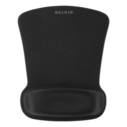 F8E262-BLK, Medium, WaveRest Series, Gel Black Mouse Pad